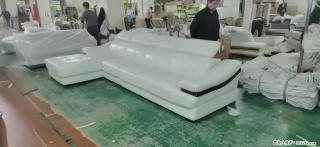 【大厂仿真皮沙发】实木框架，高回弹海绵45密度。全新包装，质量非常好，3.6米右贵妃 - 赵县28生活网 zx.28life.com